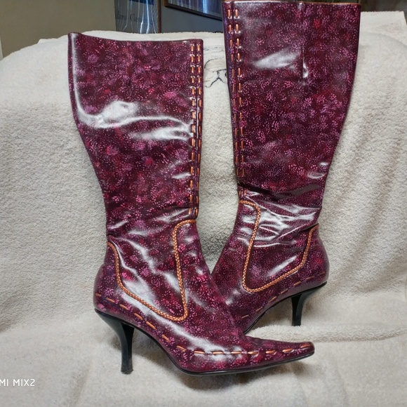 Nine West Shoes - Nine West, Cranberry with pink/copper boots